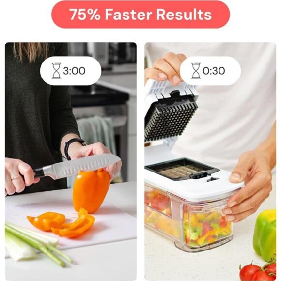 Mandoline Slicer for Kitchen - Vegetable Chopper, Onion Potato Food - Picture 3 of 7